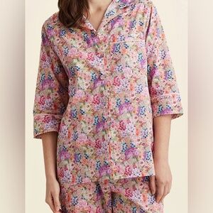 Floral Print Women's Pajama TOP ONLY